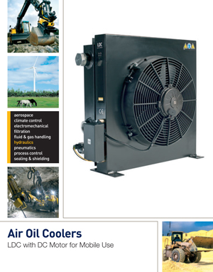 Air Oil Coolers LDC with DC Motor for Mobile Use