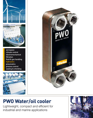 PWO Water/oil cooler Lightweight, compact and efficient for industrial and marine applications