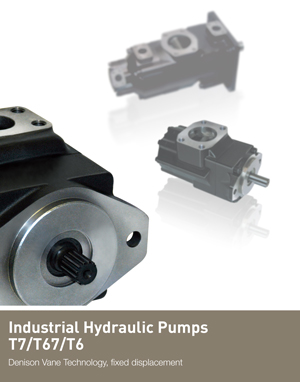 Industrial Hydraulic Pumps T7/T67/T6 Denison Vane Technology, fixed displacement