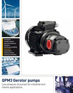QPM3 Gerotor pumps Low pressure oil pumps for industrial and marine applications